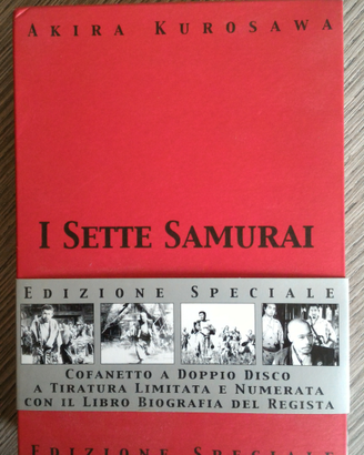 I sette samurai di Kurosawa dvd e libro biografia
