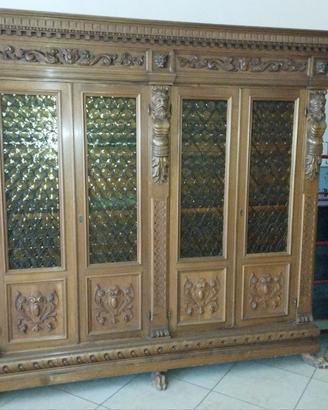 Studio Neorinascimentale in legno Noce - ROMA