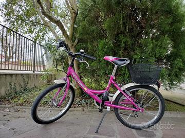 Bicicletta da bambina viola raggio 20