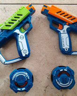 Lasergame pistole elettroniche nerf per 2 giocator