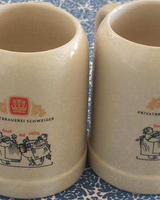  Boccali Birra in Ceramica