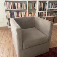 Poltrona moderna compatta 63x63x63cm Milano