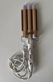 Piastra onde capelli Reyke 22 mm bianco/oro