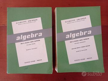 Algebra 1+2 - G. Zwirner (licei scientifici, 1972)