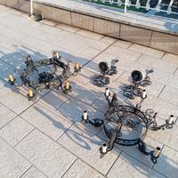 set lampadari e appliques ferro battuto 