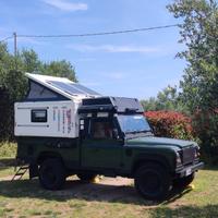 Camper 4x4 Defender 110 pickup TD5 con cellula