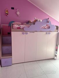 Armadio + Letto Rialzato