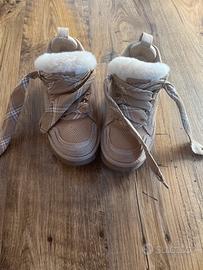 SNEAKER SABBIA IMBOTTITE CON PELO