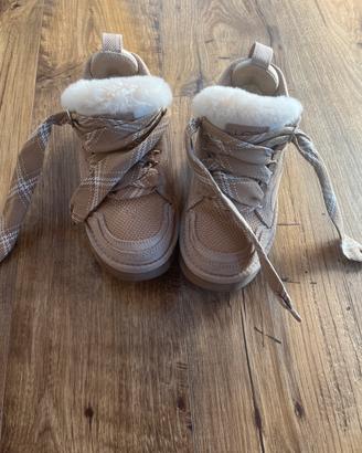 SNEAKER SABBIA IMBOTTITE CON PELO