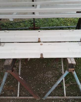 coppia di lampade al neon in metallo e vetro