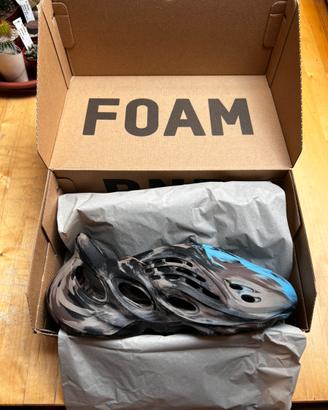 Adidas Yeezy Foam Runner MX Brown Blue NUOVE US 9