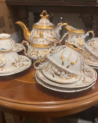 Servizio da Te' vintage  porcellana e oro BAVARIA 