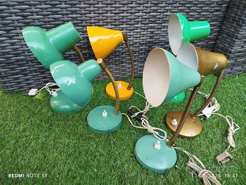 lotto di lampade da tavolo 