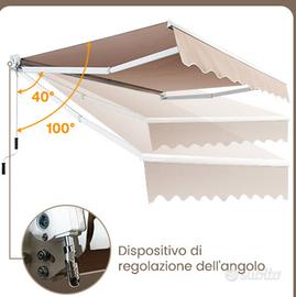 Tenda da Sole a Bracci Estensibili Avvolgibile Imp