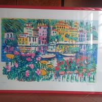 A. FACCINCANI Serigrafia - Portofino - 100x70