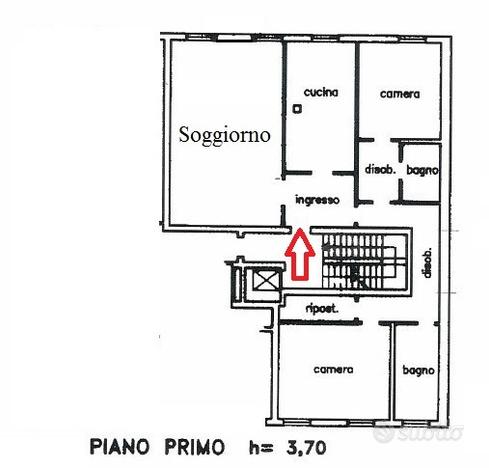 Ognissanti portello primo piano nobile + ascensore