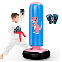 Sacco da box per bambini, gonfiabile con guantoni