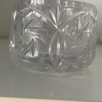 ciotola in cristallo intagliato