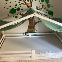 Letto per bambini Casa Legno di pino