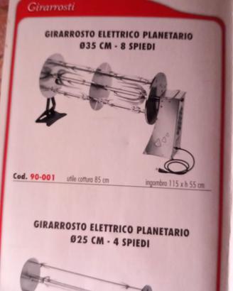girarrosto elettrico planetario