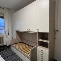 Armadio a ponte + struttura letto (con secondo let