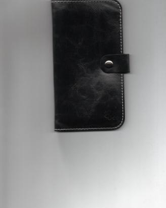 Custodia in ecopelle smartphone fino a 5 pollici