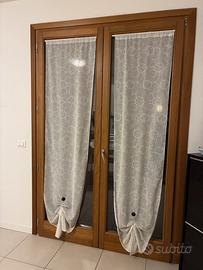 Tende  in tessuto con bacchette