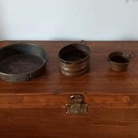 Tegamini di rame vecchi