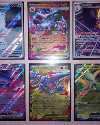 Lotto di 6 Carte Pokemon Mega Ex Ita Charizard
