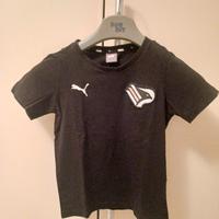 T.shirt Nera Logo Palermo anni 7/8 marca Puma