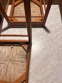 Tavolo allungabile e sedie