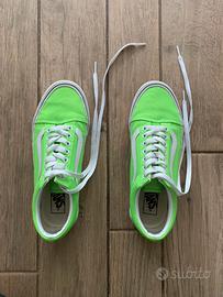 Scarpe Vans verde fluo