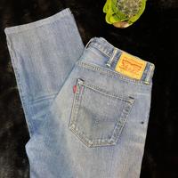 Vintage Long Jeans Levi's 501, Blue Jeans Y2K
