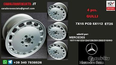 Cerchi Gulli 7x 15 5x112 et25 mercedes