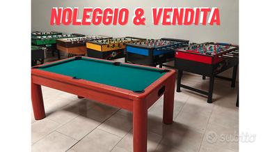 calcio balilla, biliardo, ping pong ecc...