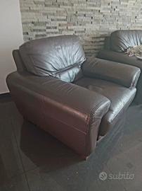  poltrona in pelle