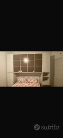 Armadio a ponte 245x290x50 bianco e tortora 6 ante