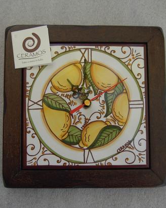 Orologio da parete quadrato piastrella ceramica