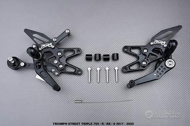 Pedane arretrate STREET TRIPLE 765 R S 2017 2025