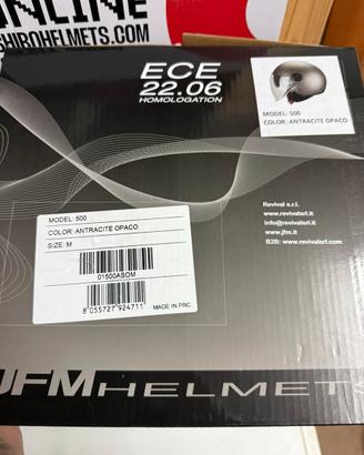 Casco JMF ARGENTO doppia visiera