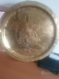 Vassoio portaoggetti in ottone