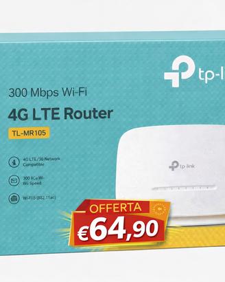 TP-Link TL‑MR105 – Router 4G LTE Wi‑Fi 300Mbps
