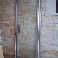 Porta doccia nicchia battente pivotante 