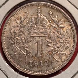 1 Corona 1912 Austria Francesco Giuseppe I