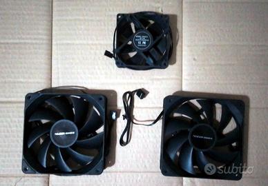Set 3 Ventole PC Teucer (2x 120mm + 1x 80mm) Nero