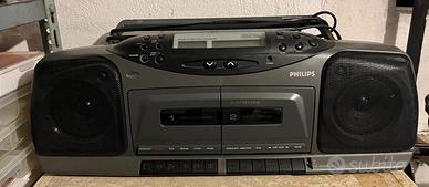 Stereo Philips con doppia cassetta