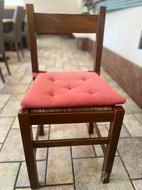 30 sedie colore marrone con cuscino  usate ottime