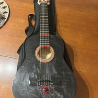 Chitarra Classica modificata per uso in acustico