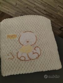 coperta bianca invernale per culla e lettino 