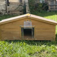 Casetta in legno per gatti/cani di piccola taglia